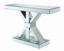 Lurlynn X-shaped Base Console Table Clear Mirror - Time 2 Sleep (West Covina, CA)