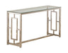 Merced Rectangle Glass Top Sofa Table Nickel - Time 2 Sleep (West Covina, CA)