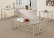 Merced Rectangle Glass Top Sofa Table Nickel - Time 2 Sleep (West Covina, CA)