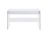 Dobrev 2-drawer Writing Desk Glossy White and Clear - Time 2 Sleep (West Covina, CA)