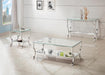 Saide Rectangular Sofa Table with Mirrored Shelf Chrome - Time 2 Sleep (West Covina, CA)