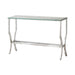 Saide Rectangular Sofa Table with Mirrored Shelf Chrome - Time 2 Sleep (West Covina, CA)