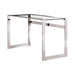 Hartford Glass Top Writing Desk Chrome - Time 2 Sleep (West Covina, CA)