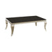 Luna Rectangular Coffee Table Chrome and Black - Time 2 Sleep (West Covina, CA)