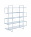 Elmer 5-shelf Bookcase Chrome and Clear - Time 2 Sleep (West Covina, CA)