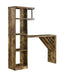 Belvedere 5-shelf Bar Table Storage Antique Nutmeg - Time 2 Sleep (West Covina, CA)