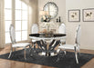 Anchorage Oval Back Side Chairs Cream and Chrome (Set of 2) - Time 2 Sleep (West Covina, CA)