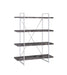 Grimma 4-shelf Bookcase Rustic Grey Herringbone - Time 2 Sleep (West Covina, CA)