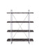 Grimma 4-shelf Bookcase Rustic Grey Herringbone - Time 2 Sleep (West Covina, CA)