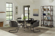 Banner Upholstered Dining Chair Anthracite and Matte Black - Time 2 Sleep (West Covina, CA)