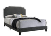 Tamarac Upholstered Nailhead Queen Bed Grey - Time 2 Sleep (West Covina, CA)