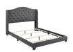 Tamarac Upholstered Nailhead Queen Bed Grey - Time 2 Sleep (West Covina, CA)