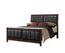 Carlton Full Upholstered Panel Bed Cappuccino and Black - Time 2 Sleep (West Covina, CA)