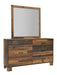 Sidney Square Dresser Mirror Rustic Pine - Time 2 Sleep (West Covina, CA)