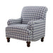 Glenn Recessed Arms Accent Chair Blue - Time 2 Sleep (West Covina, CA)