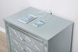 Gunnison 2-drawer Nightstand Silver Metallic - Time 2 Sleep (West Covina, CA)