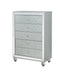 Gunnison 5-drawer Chest Silver Metallic - Time 2 Sleep (West Covina, CA)