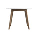 Breckenridge Round Dining Table Matte White and Natural Oak - Time 2 Sleep (West Covina, CA)