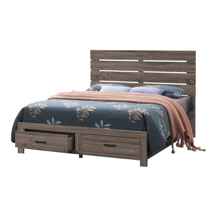 Brantford Eastern King & Queen Panel Bed Barrel Oak - Time 2 Sleep (West Covina, CA)