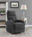 Howie Tufted Upholstered Power Lift Recliner Charcoal - Time 2 Sleep (West Covina, CA)