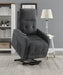 Howie Tufted Upholstered Power Lift Recliner Charcoal - Time 2 Sleep (West Covina, CA)