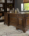 Hartshill Executive Desk with File Cabinets Burnished Oak - Time 2 Sleep (West Covina, CA)