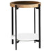 Adhvik Round Accent Table with Marble Shelf Natural and Black - Time 2 Sleep (West Covina, CA)