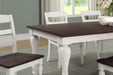 Madelyn Dining Table with Extension Leaf Dark Cocoa and Coastal White - Time 2 Sleep (West Covina, CA)