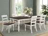 Madelyn Dining Table with Extension Leaf Dark Cocoa and Coastal White - Time 2 Sleep (West Covina, CA)