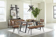 Misty Cushion Side Bench Camel and Black - Time 2 Sleep (West Covina, CA)