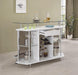 Gideon Crescent Shaped Glass Top Bar Unit with Drawer - Time 2 Sleep (West Covina, CA)