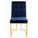 Cisco Tufted Back Side Chairs Ink Blue (Set of 2) - Time 2 Sleep (West Covina, CA)