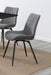 Diggs Upholstered Tufted Swivel Dining Chairs Grey and Gunmetal (Set of 2) - Time 2 Sleep (West Covina, CA)