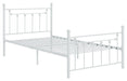 Canon Full Metal Slatted Headboard Platform Bed - White - Time 2 Sleep (West Covina, CA)