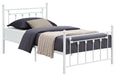 Canon Full Metal Slatted Headboard Platform Bed - White - Time 2 Sleep (West Covina, CA)