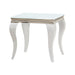 Luna Square End Table White and Chrome - Time 2 Sleep (West Covina, CA)