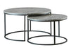 Lainey Round 2-piece Nesting Coffee Table Grey and Gunmetal - Time 2 Sleep (West Covina, CA)