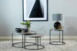 Lainey Round 2-piece Nesting Coffee Table Grey and Gunmetal - Time 2 Sleep (West Covina, CA)