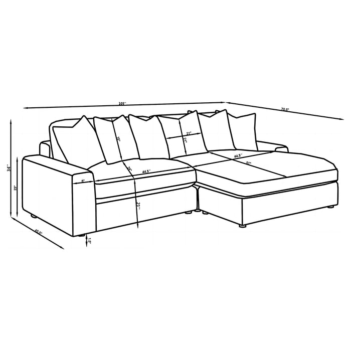 Blaine Stationary Sectionals - Time 2 Sleep (West Covina, CA)