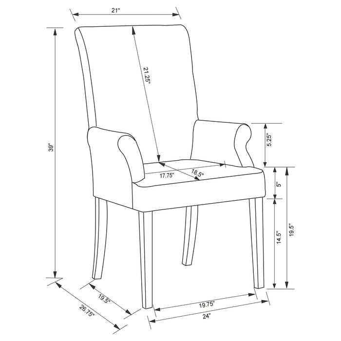 Herran Arm Chairs - Time 2 Sleep (West Covina, CA)