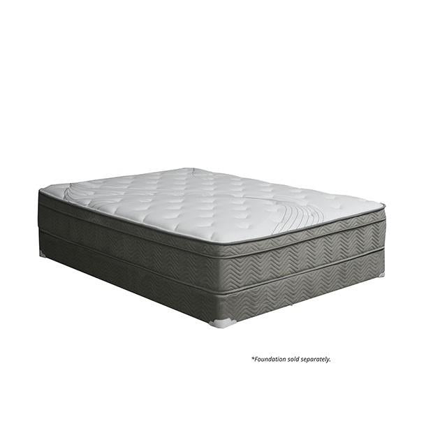 AFTON White/Gray 12" Euro Box Pocket Coil, Cal.King, E king, Full, & Queen - Time 2 Sleep (West Covina, CA)