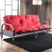 Aksel Black/Red Futon Mattress, Black, Red & Gray - Time 2 Sleep (West Covina, CA)