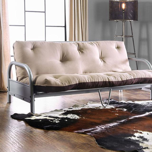 Aksel Black/Red Futon Mattress, Black, Red & Gray - Time 2 Sleep (West Covina, CA)