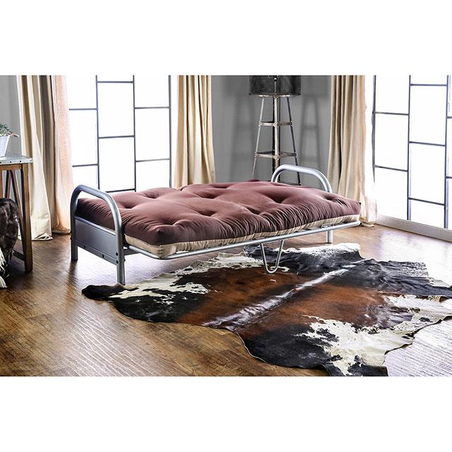 Aksel Black/Red Futon Mattress, Black, Red & Gray - Time 2 Sleep (West Covina, CA)