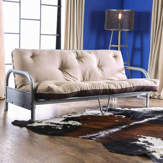 Aksel Black/Red Futon Mattress, Black, Red & Gray - Time 2 Sleep (West Covina, CA)