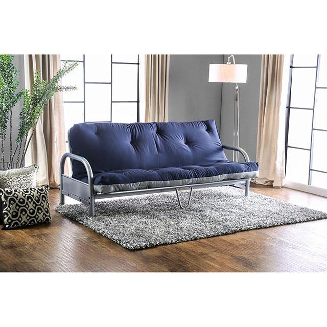 Aksel Black/Red Futon Mattress, Black, Red & Gray - Time 2 Sleep (West Covina, CA)