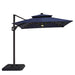 Xico 8 Ft Square Umbrella w/ Double Top w/ LED Light + 37" Large Base - Time 2 Sleep (West Covina, CA)