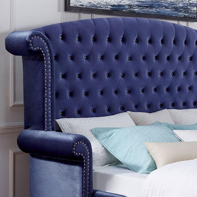 Alzir Bed Grey & Blue - Time 2 Sleep (West Covina, CA)