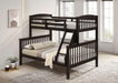 Brookings Twin/Full Bunk Bed White, Brown & Black - Time 2 Sleep (West Covina, CA)