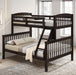 Brookings Twin/Full Bunk Bed White, Brown & Black - Time 2 Sleep (West Covina, CA)